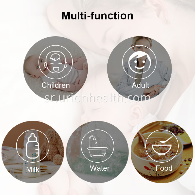 how to use thermometer on forehead